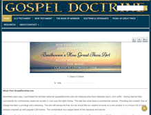 Tablet Screenshot of gospeldoctrine.com